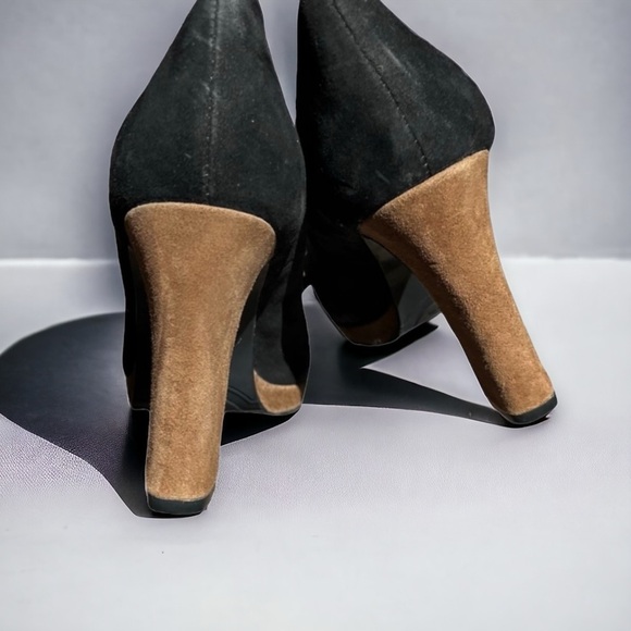 🌻Sacha London "BELLE" Suede Color Block Pumps Heels Size 8.5 - Picture 3 of 8